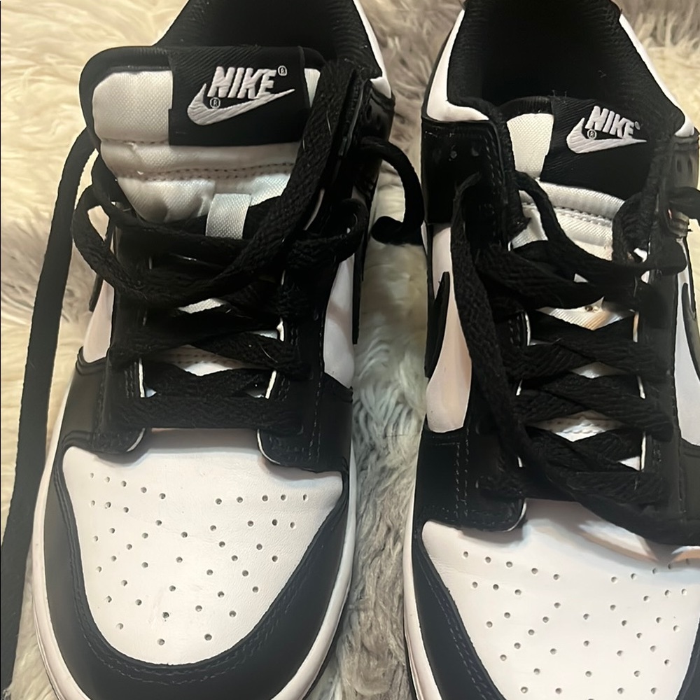 Youth Nike Classic Black and White Athletic Shoes